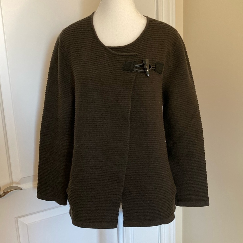 Lance Women's Knitted Jacket Army Green US Size XL EUC
